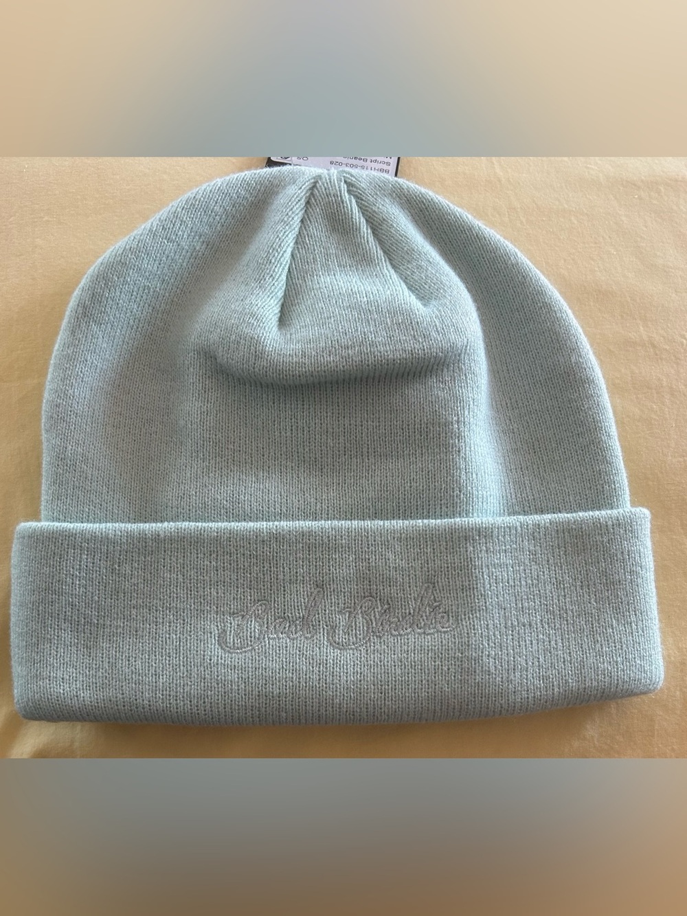 Bad Birdie Script Beanie One Size Unisex Adult NEW Mint